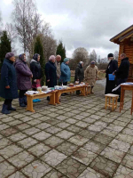 Заречье: Освещение пасхальной трапезы. Музыкальное оформление детский коллектив "Гармония'.